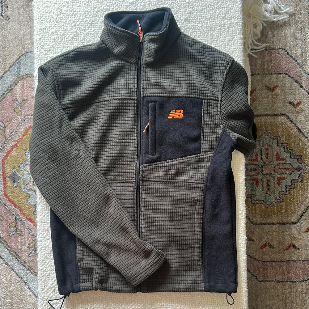 New Balance Men's Olive and Black Fleece Jacket